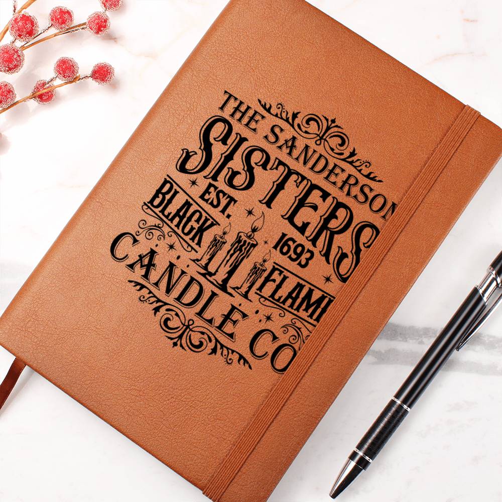 Vintage Halloween Signs 28 - Vegan Leather Journal
