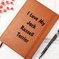 Love My Jack Russell Terrier v4 - Vegan Leather Journal