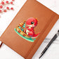 Colorful Baby Dinosaur 029 - Vegan Leather Journal