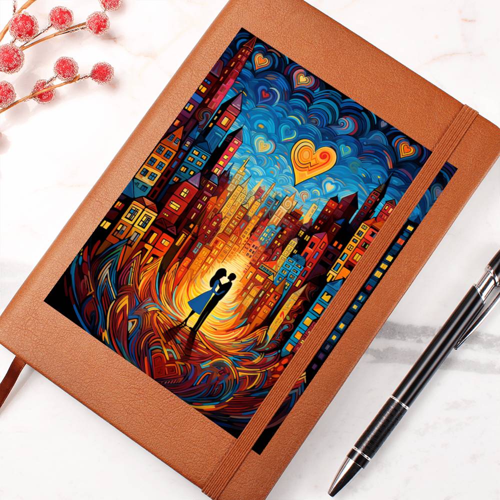 Valentine's Day Art 003 - Vegan Leather Journal