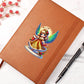 Cute Christmas Angel 006 - Vegan Leather Journal