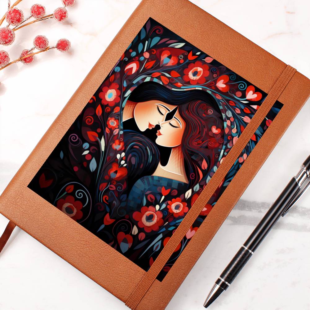 Valentine's Day Art 219 - Vegan Leather Journal
