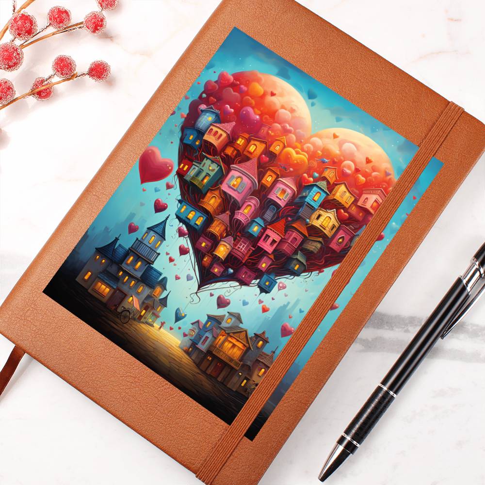 Valentine's Day Art 457 - Vegan Leather Journal