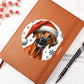 Christmas Dog - Rhodesian Ridgeback - Vegan Leather Journal