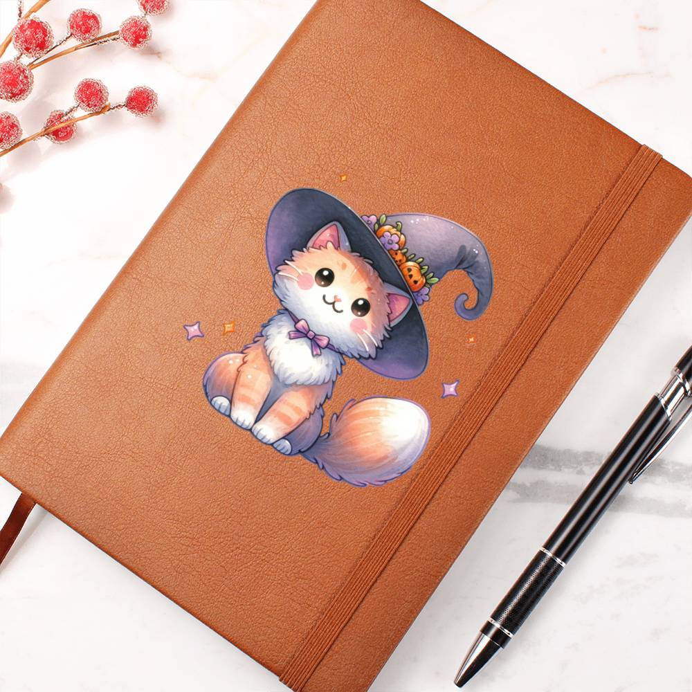 Cute Halloween Sticker 037 - Vegan Leather Journal