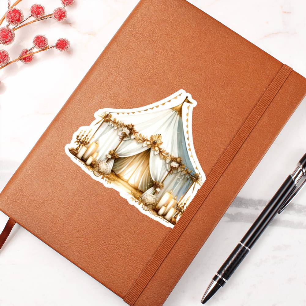 Luxury Wedding Decor Sticker 038 - Vegan Leather Journal