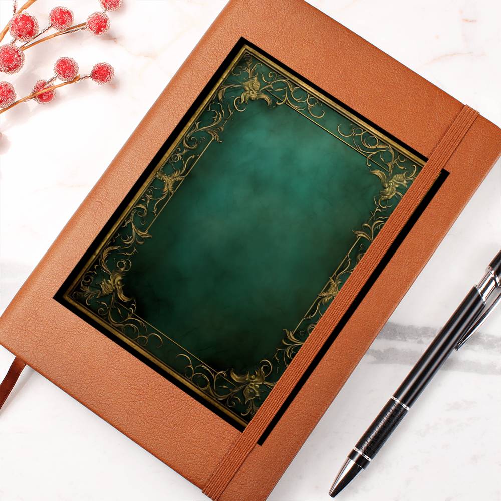 Ornate Gold Cover 124 - Vegan Leather Journal
