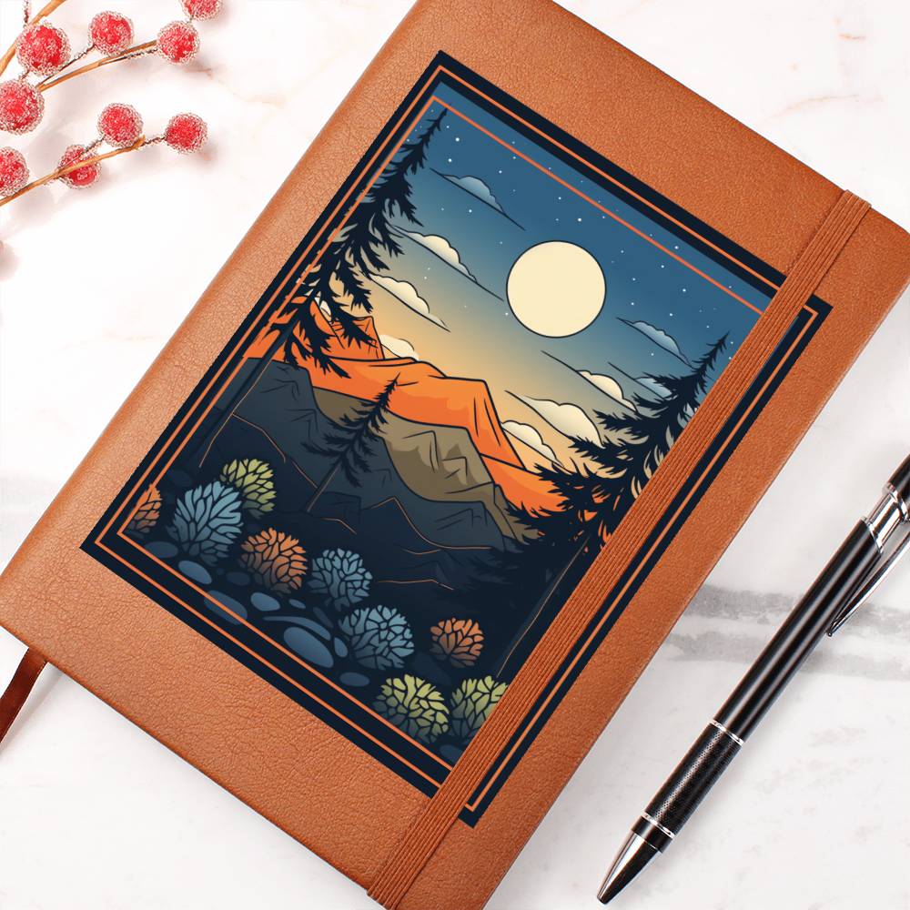 Minimalist BOHO Art 001 - Vegan Leather Journal