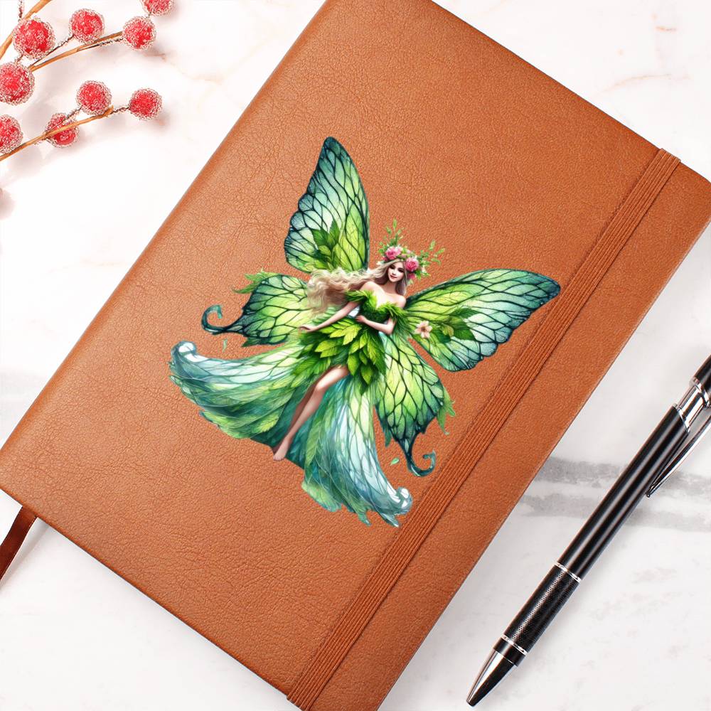Magical Nature Forest Fairy 17 - Vegan Leather Journal