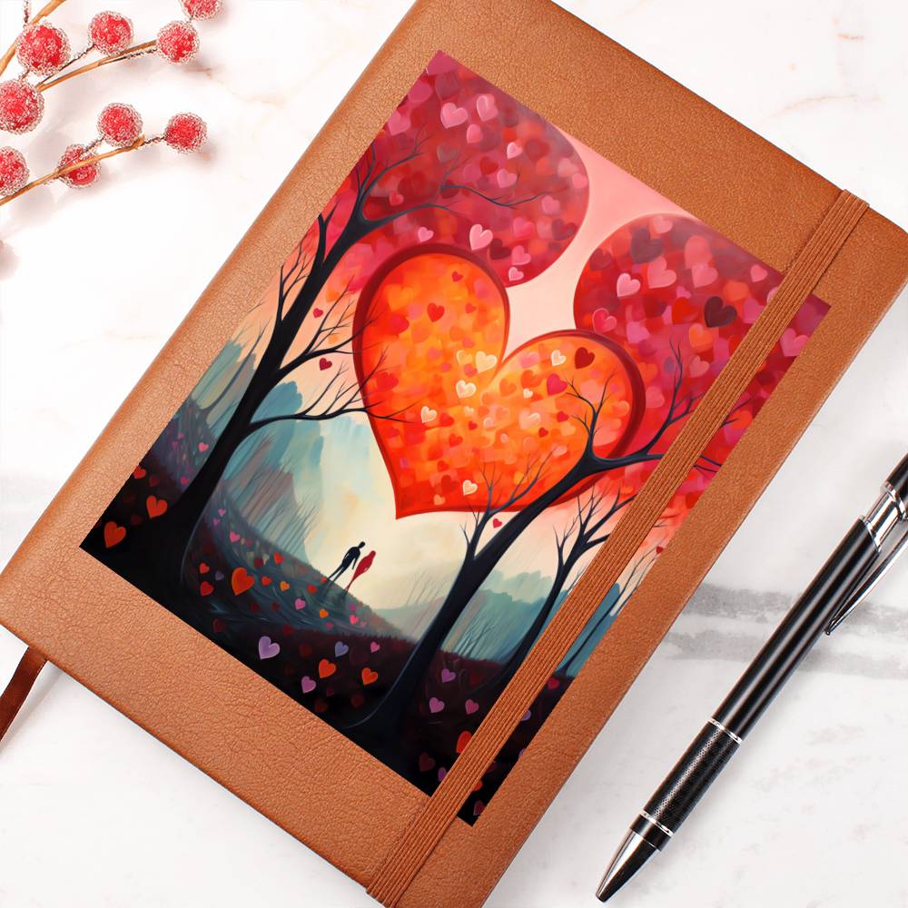 Valentine's Day Art 024 - Vegan Leather Journal