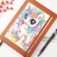 Cute Unicorn 065 - Vegan Leather Journal