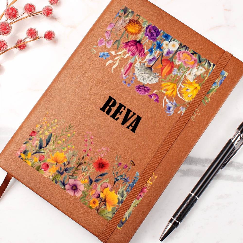 Reva (Botanical Blooms) - Vegan Leather Journal