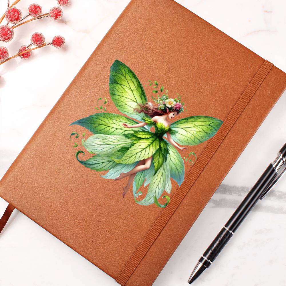 Magical Nature Forest Fairy 15 - Vegan Leather Journal