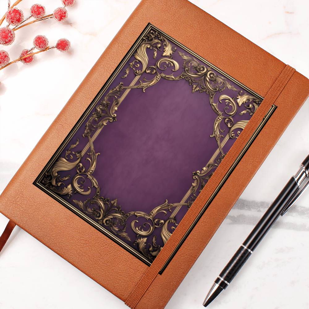 Ornate Gold Cover 067 - Vegan Leather Journal