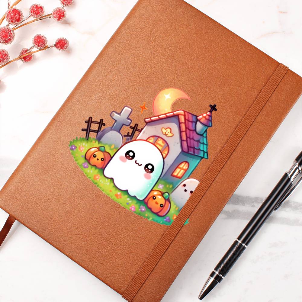 Cute Halloween Sticker 071 - Vegan Leather Journal