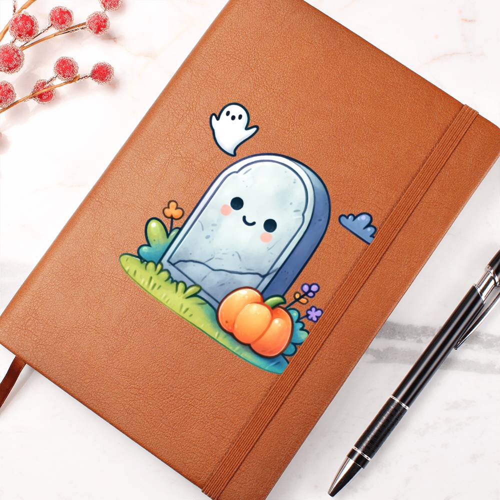 Cute Halloween Sticker 072 - Vegan Leather Journal