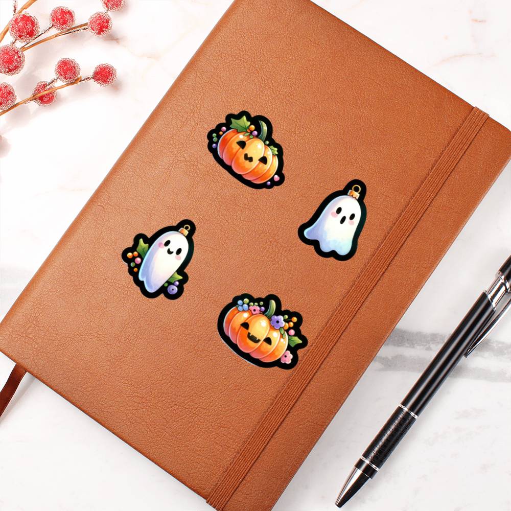 Cute Halloween Sticker 006 - Vegan Leather Journal