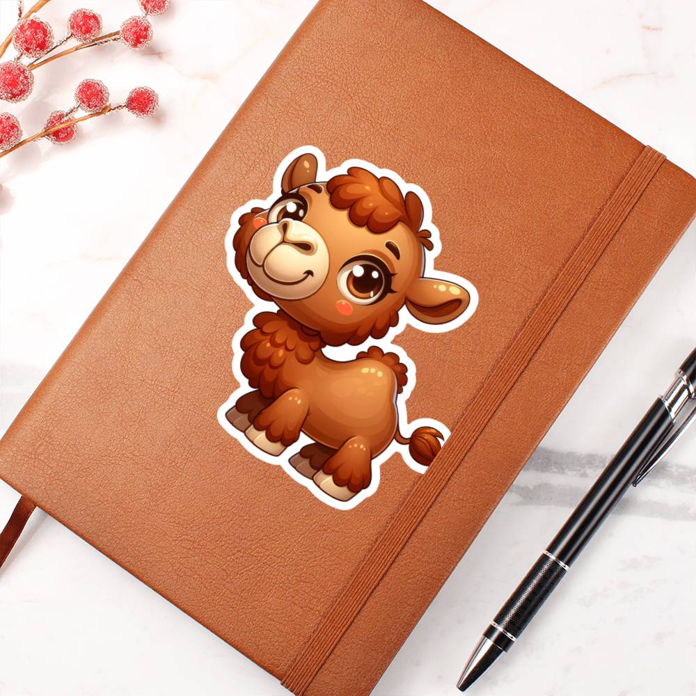 Cute Camel sticker 19 - Vegan Leather Journal