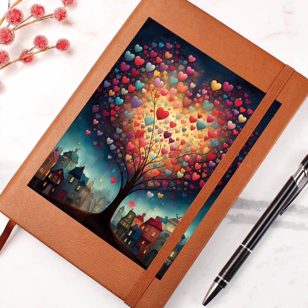 Valentine's Day Art 327 - Vegan Leather Journal