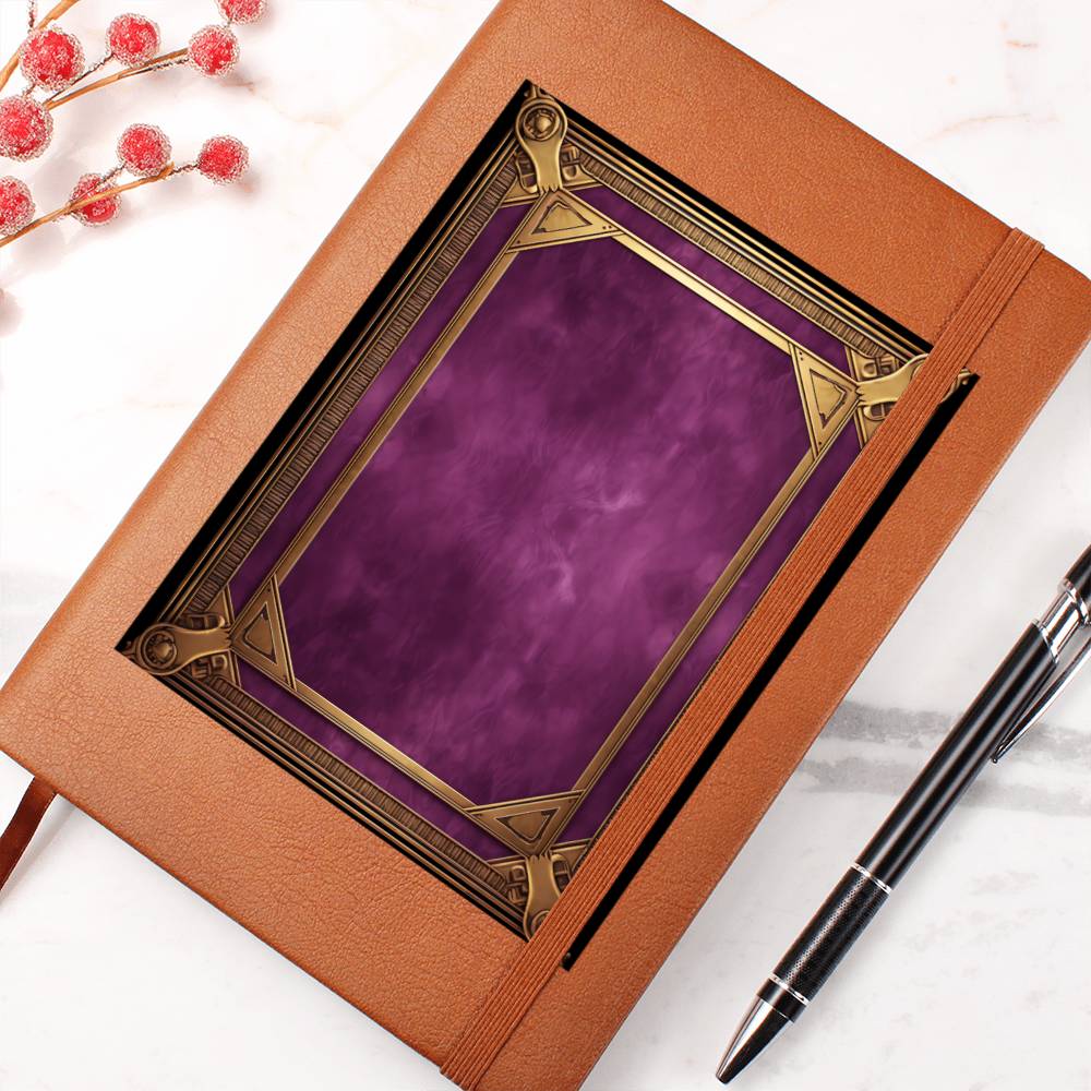 Ornate Gold Cover 106 - Vegan Leather Journal