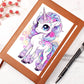 Cute Unicorn 076 - Vegan Leather Journal