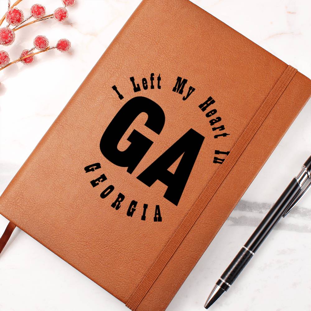 Heart In Georgia v01 - Vegan Leather Journal
