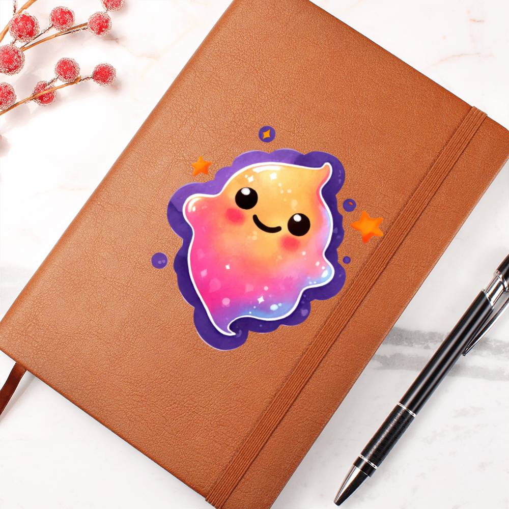 Cute Halloween Sticker 048 - Vegan Leather Journal