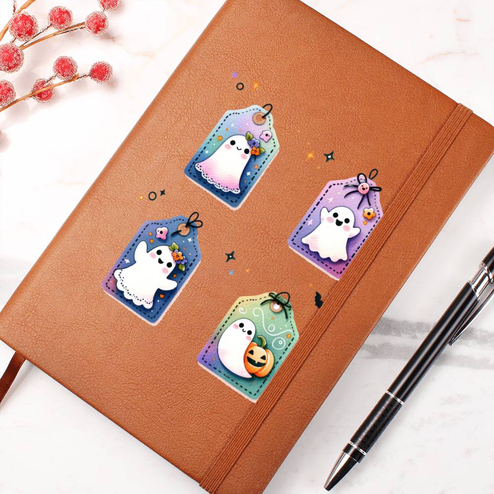 Cute Halloween Sticker 121 - Vegan Leather Journal