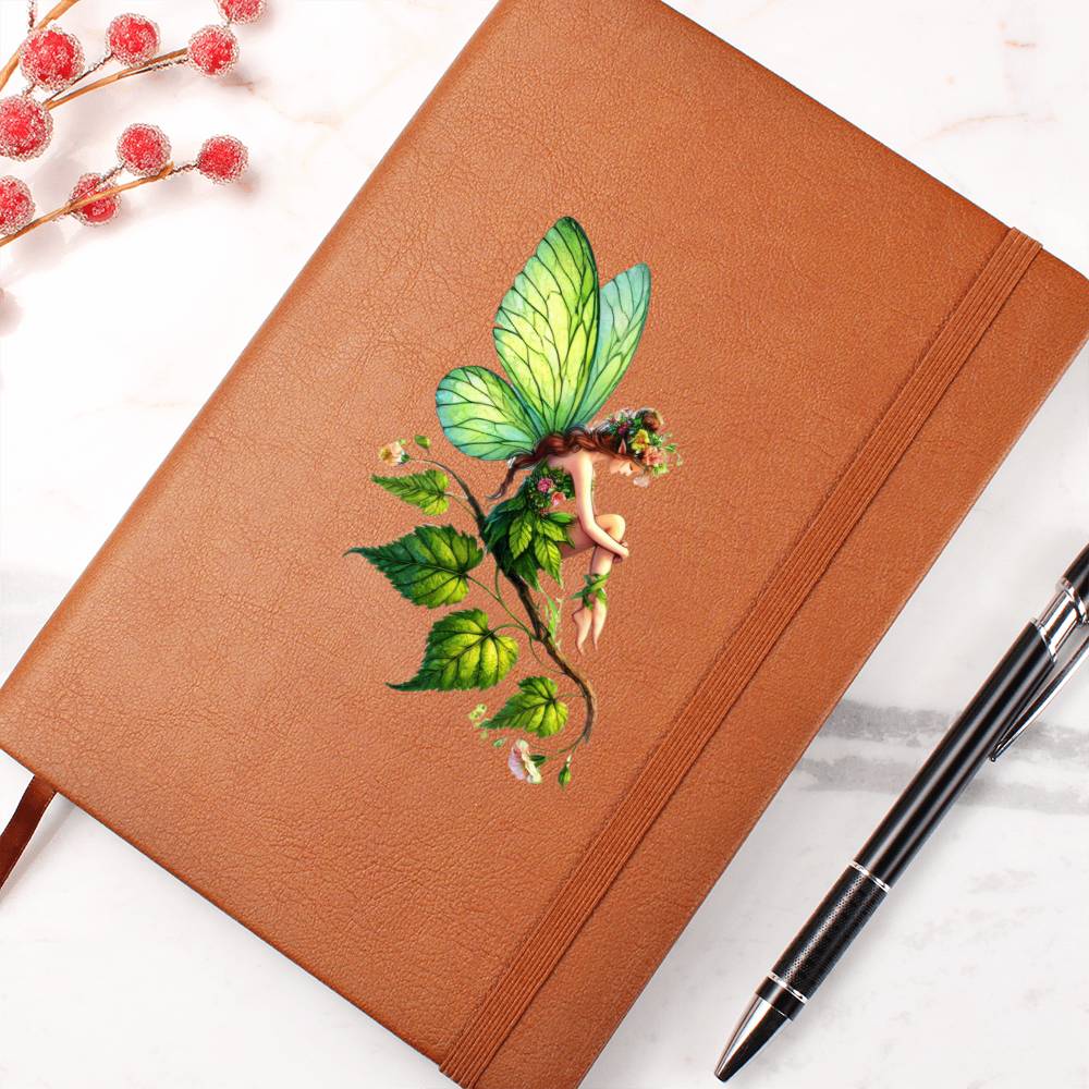 Magical Nature Forest Fairy 09 - Vegan Leather Journal