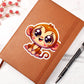 Cute Monkey sticker 95 - Vegan Leather Journal