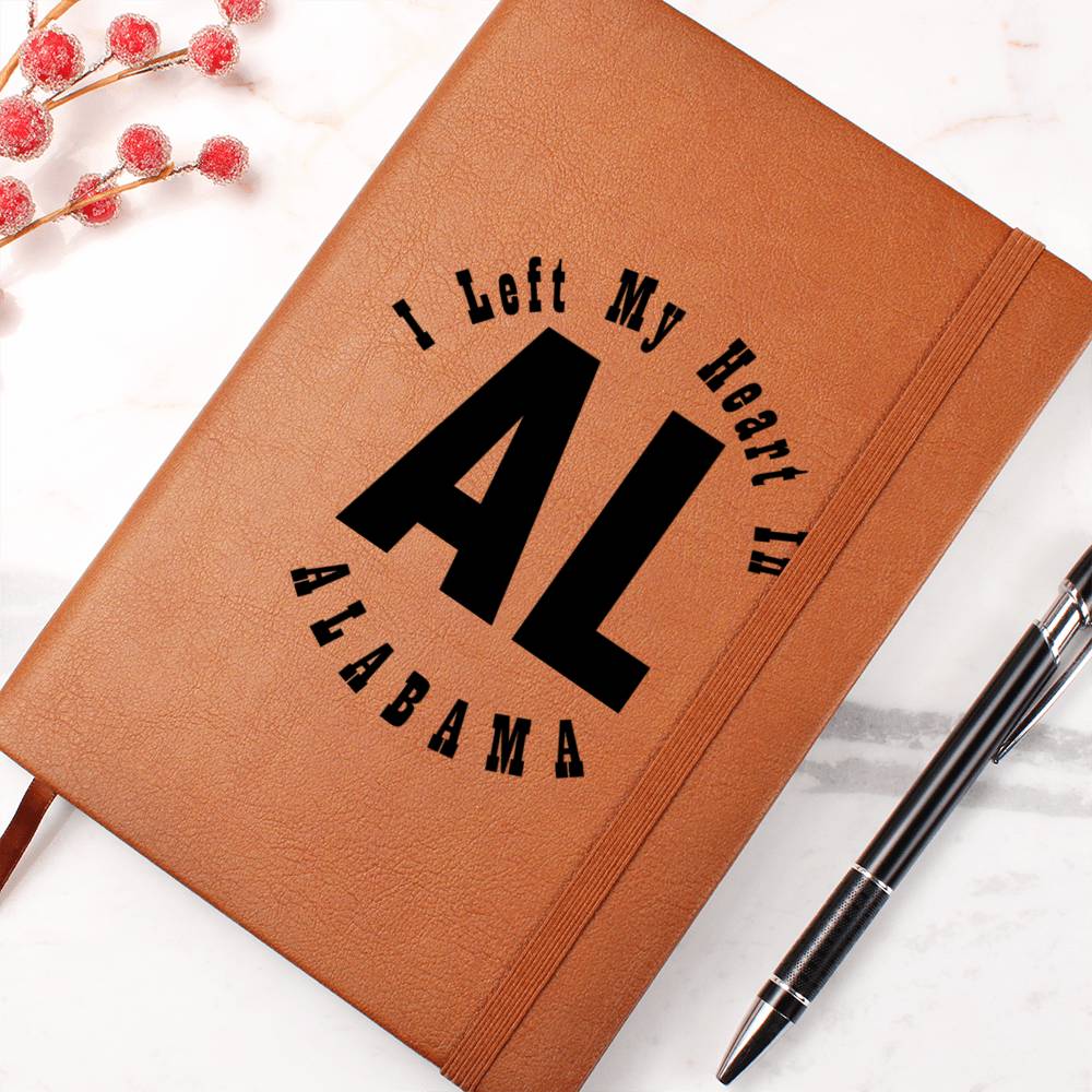 Heart In Alabama v01 - Vegan Leather Journal