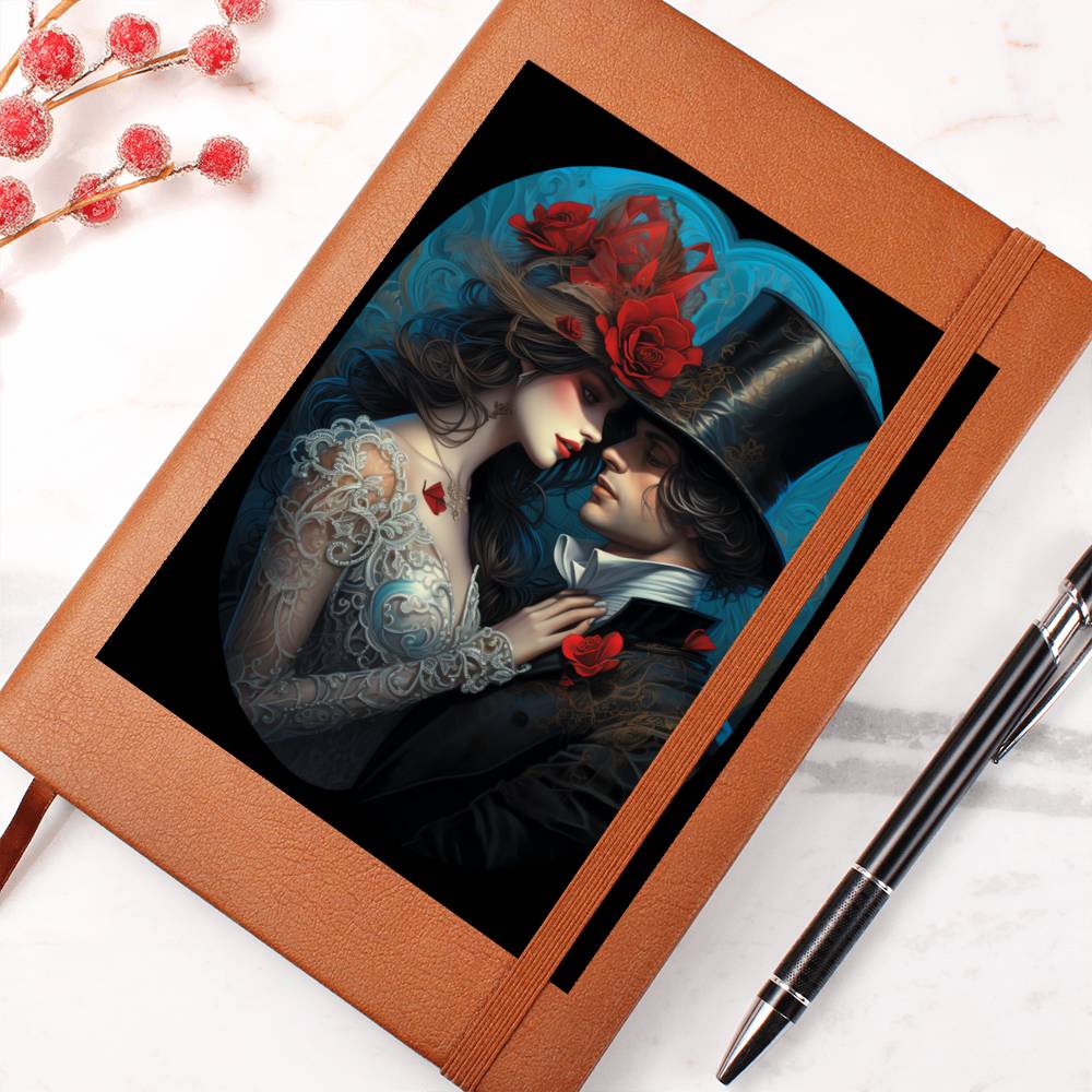 Valentine's Day Art 438 - Vegan Leather Journal