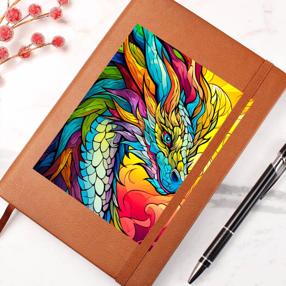 Majestic Dragon 001 - Vegan Leather Journal
