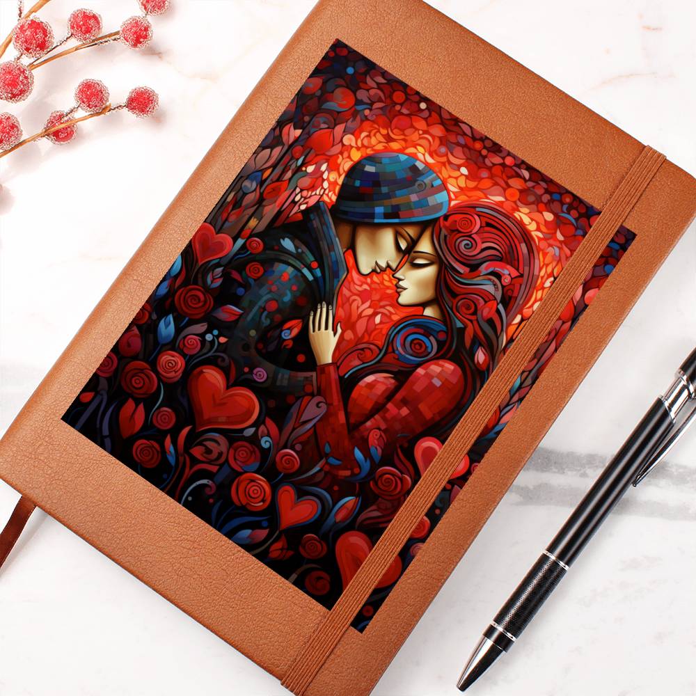 Valentine's Day Art 386 - Vegan Leather Journal