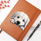 Great Pyrenees Peeking - Vegan Leather Journal