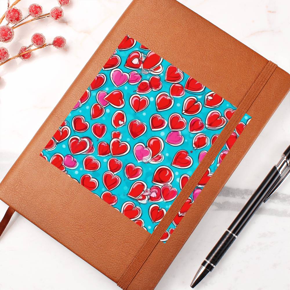 Valentine's Day Pop Art 05 - Vegan Leather Journal