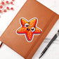 Cute Starfish sticker 180 - Vegan Leather Journal