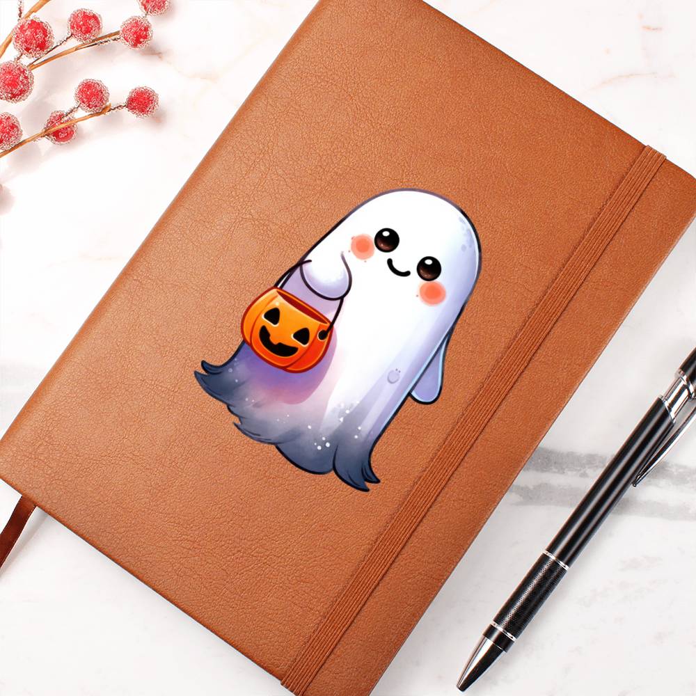 Cute Halloween Sticker 069 - Vegan Leather Journal