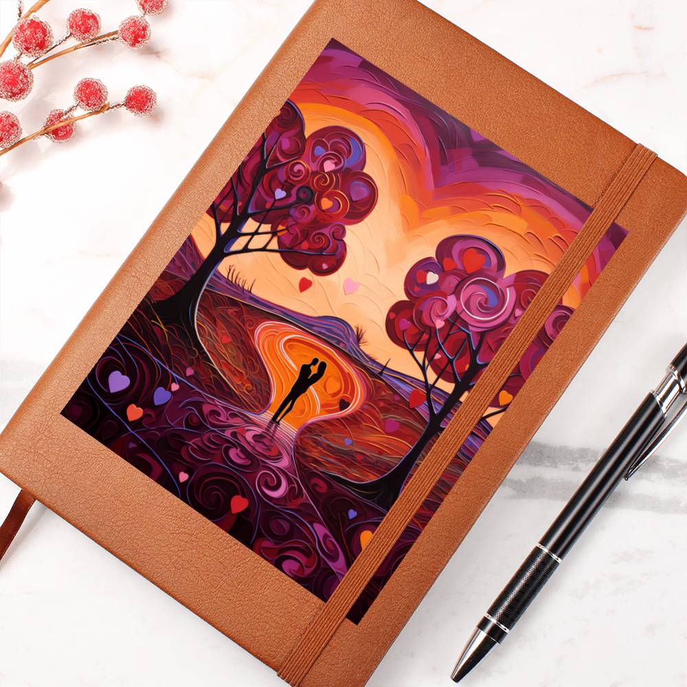 Valentine's Day Art 078 - Vegan Leather Journal
