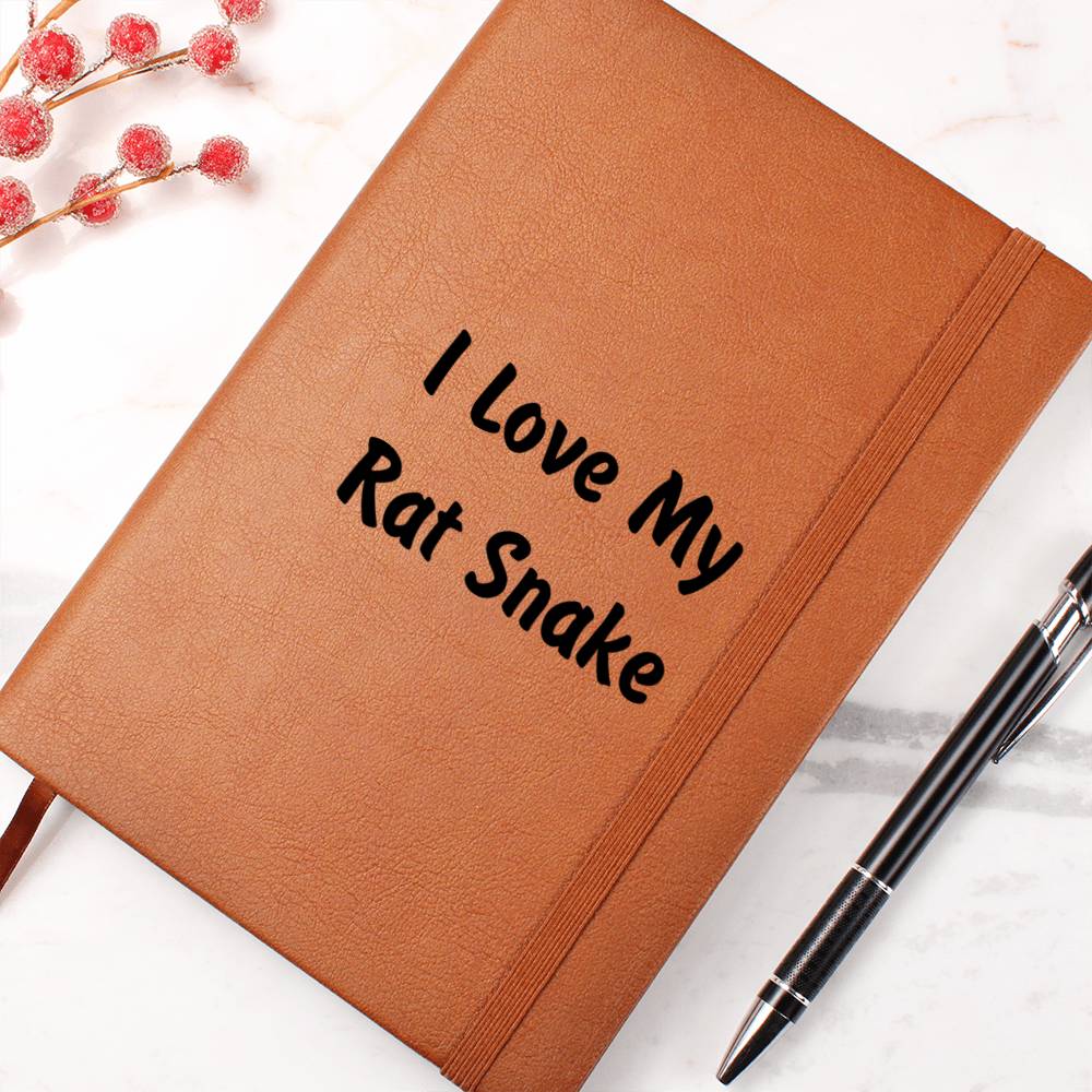 Love My Rat Snake - Vegan Leather Journal