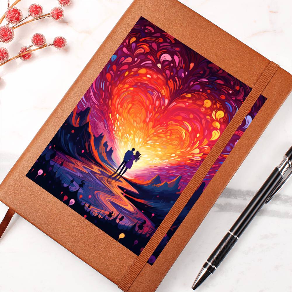 Valentine's Day Art 398 - Vegan Leather Journal
