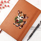 Cute Christmas Reindeer 018 - Vegan Leather Journal