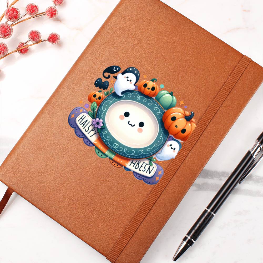 Cute Halloween Sticker 017 - Vegan Leather Journal