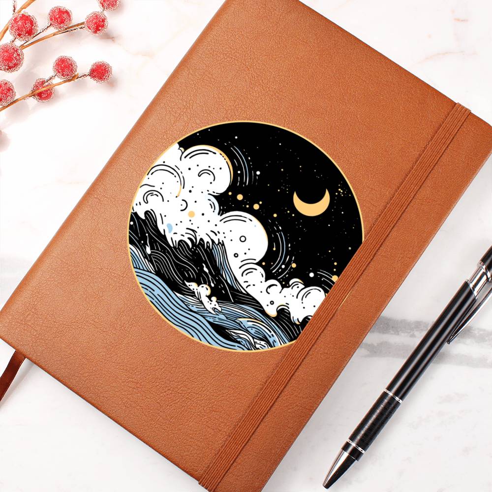 Minimalist BOHO Art 123 - Vegan Leather Journal