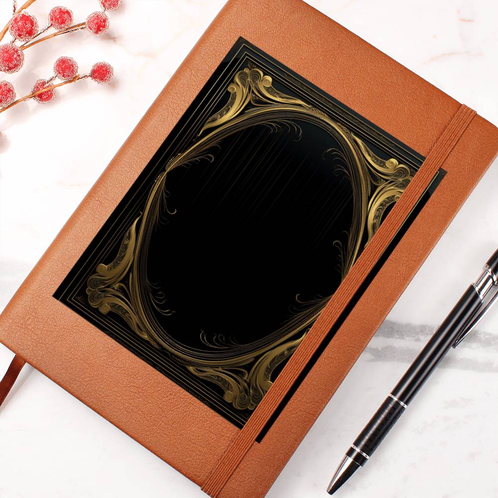 Ornate Gold Cover 078 - Vegan Leather Journal