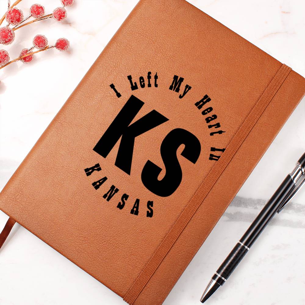 Heart In Kansas v01 - Vegan Leather Journal