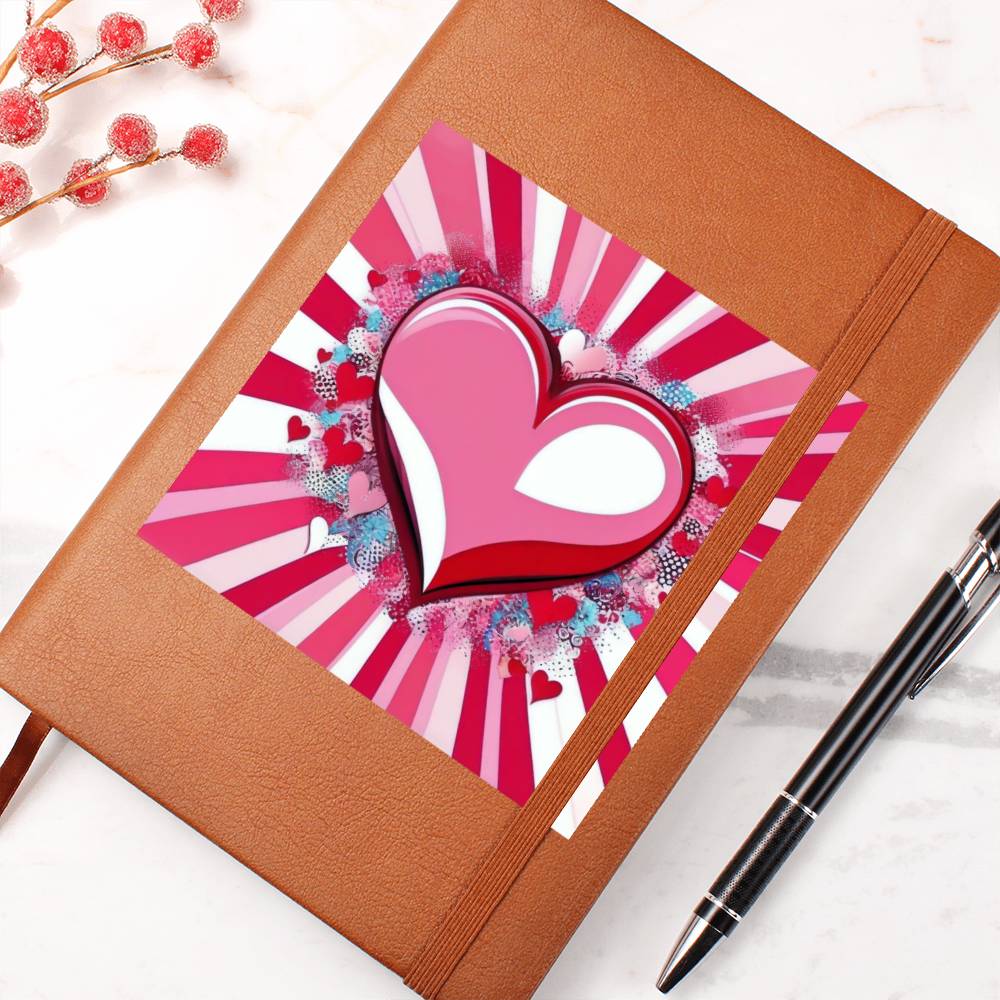 Valentine's Day Pop Art 10 - Vegan Leather Journal