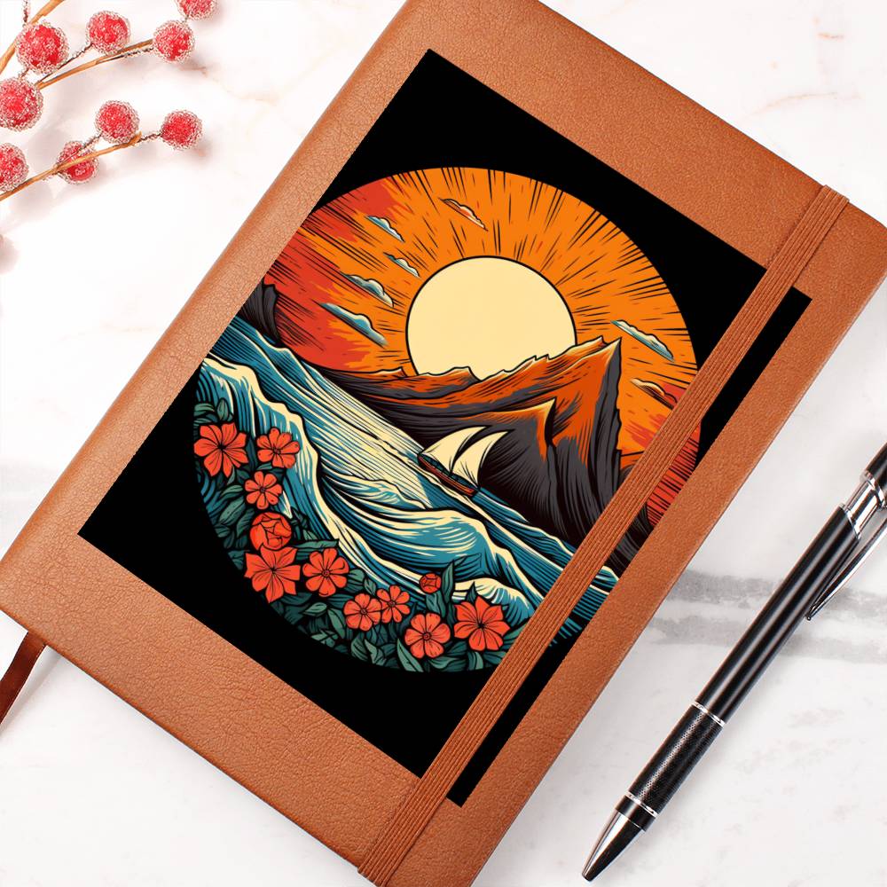 Minimalist BOHO Art 084 - Vegan Leather Journal