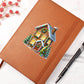 Christmas Gingerbread House 002 - Vegan Leather Journal