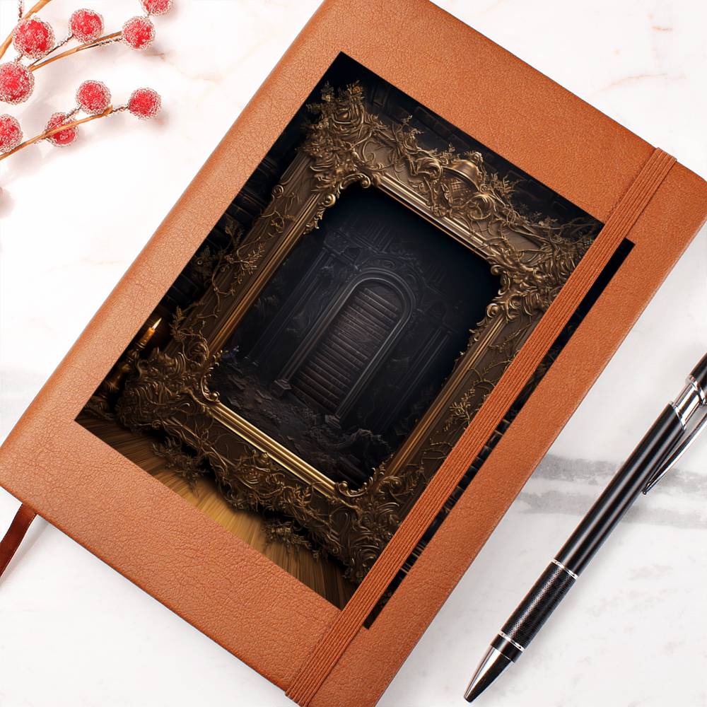 Ornate Gold Cover 103 - Vegan Leather Journal